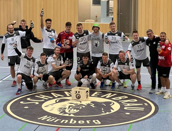 ￼Erster Landesliga-Sieg für die erste Männermannschaft des HBC Nürnberg